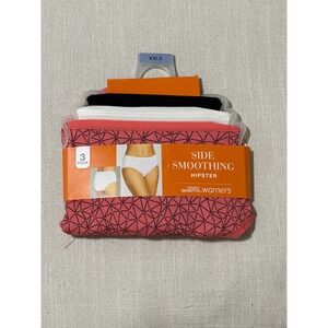 Warners Blissful Benefits Side Smoothing Hipster Panties 3 Pack XXL 9 Multicolor